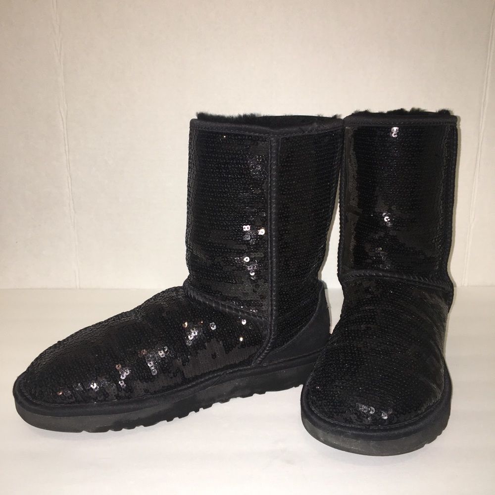 Back sequins uggs!